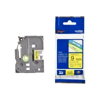 BROTHER gelamineerde tape TZE-621 geel-zwart 9mm (1 of 1)