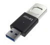 Lexar flashdrev 64GB Fingerprint F35Pro USB 3.2 (læse/skrive: 300/150MB/s)