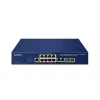 Planet GS-4210-8P2C PoE-switch L2 L4 10x GbE RJ-45 2x SFP 8x 802.3at upp till 120W Web SNMP v3 extend mode 10Mb thumbnail (2 of 3)