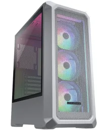 COUGAR PC-Gehäuse ARCHON 2 Mesh RGB Weiß Mid Tower Mesh-Frontblende 3 x ARGB-Lüfter 3 mm TG linkes Panel (1 of 12)