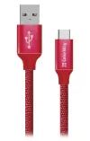 Colorway USB кабел за данни USB-C 2.4A 2m червен thumbnail (1 of 1)