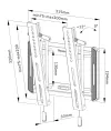 Neomounts WL35-550BL12 Настінний тримач дисплея 24-55" складаний VESA 200X200 вантажопідйомність 45 кг чорний thumbnail (6 of 6)