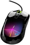 GX GAMING Scorpion M715, vezetékes, 3D RGB háttérvilágítás, 800-7200 dpi, USB, 6 gomb, fekete