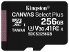 KINGSTON Canvas Select Plus 256 GB microSD UHS-I CL10 ilma adapterita