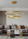 IMMAX NEO FINO SMART Pendelleuchte 2 Krees 60+80cm 93W Gold Zigbee 3.0 TUYA thumbnail (4 of 7)