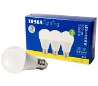 Tesla λάμπα LED BULB 3 τεμ. E27 8W 230V 806lm 25.000h 3000K ζεστό λευκό 220st (1 of 3)