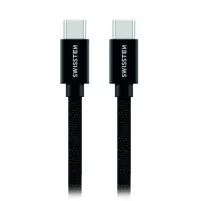 Swissten Data Cable Textile USB-C USB-C 1.2 M Черен (1 of 1)