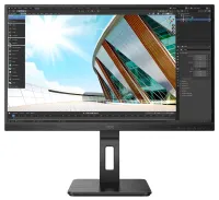 AOC 27" LED Q27P2Q IPS 2560x1440@75Hz 16:9 4ms 1x DP 1x HDMI 1x VGA 4x USB PIVOT kõlar (1 of 7)