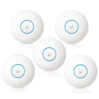 Ubiquiti UniFi AC PRO 5 - AP 2,4 GHz (450 Mbps) + 5 GHz (1300 Mbps) - conjunto de 5 unidades (sem injetores PoE) (1 of 2)