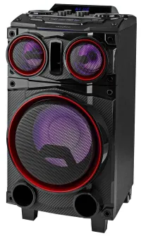 Potencia del altavoz para fiestas NEDIS 120 W Bluetooth tiempo máximo de reproducción con batería 6,5 horas de iluminación para fiestas (1 of 8)