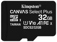 KINGSTON Canvas Select Plus 32GB microSD UHS-I CL10 ouni Adapter (1 of 1)