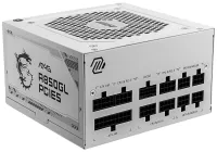 MSI източник MAG A850GL PCIE5 WHITE 850W ATX3.0 акт. PFC общо 7 години. гаранция 120 мм вентилатор модулно окабеляване 80PLUS Gold (1 of 4)