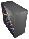 Sharkoon ormarić PURE STEEL RGB Middle Tower 2x USB3.0 4x RGB ventilator prozirna strana crna thumbnail (2 of 6)