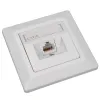 Solarix Ethernet vtičnica CAT6 UTP 1 x RJ45 podometna bela SX9-1-6-UTP-WH