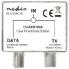 Adaptador de antena de satélite NEDIS soquete F plugue IEC (coaxial) soquete IEC (coaxial) banhado a níquel 75 Ohm metal prata thumbnail (2 of 3)