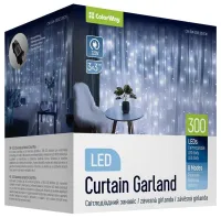 Ghirlanda LED COLORWAY per interni 300 LED lunghezza 3 x 3 m bianco freddo AC 220V (1 of 16)