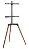 NEDIS vloer-tv-standaard 50 65" 35 kg Scandinavisch design Draaibaar Antislipband Snap-lock zwart