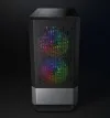 COUGAR PC Case MG140 Air RGB Black Mini Tower Въздушни отвори Преден панел 3 x ARGB вентилатори 4 mm TG ляв панел thumbnail (8 of 16)