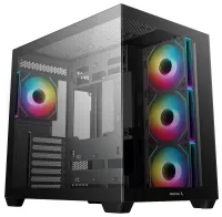 Корпус DEEPCOOL CG530 4F ATX 4x120 мм ARGB вентиляторы USB 3.0 USB-C панорамный черный (1 of 9)