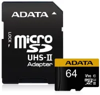 ADATA Premier One 64GB microSDXC UHS-II U3 CL10 + adapteris (1 of 1)