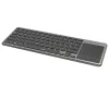 HAMA клавиатура KW-600T безжична 24GHz тъчпад за Smart TV nano USB CZ+SK черен thumbnail (2 of 2)