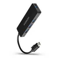 AXAGON SLIM centrmezgls USB-C HUE-G1C USB 3.2 Gen1 4x USB-A 0,14 m (1 of 1)