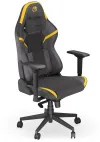 Sedia da gaming Endorfy Scrim YL combinazione di tessuto e pelle nero-giallo