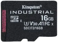 KINGSTON 16GB microSDHC Industrial Temp UHS-I U3 ouni Adapter (1 of 2)