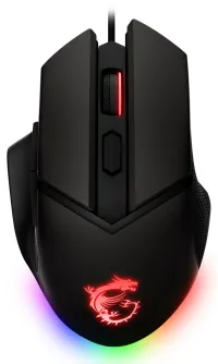 MSI žaidimų pelė CLUTCH GM20 ELITE 6 400 dpi RGB foninis apšvietimas, 6 USB mygtukai (1 of 7)