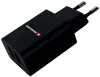 Swissten мрежов адаптер Smart Ic 2X Usb 21A кабел за захранване + данни Usb тип C 1.2 M черен