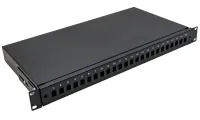 XtendLan 19" opteschen Switchboard 24 Ports SC Simplex zréckzéibar schwaarz (1 of 2)