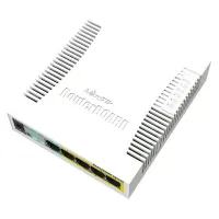 Mikrotik RouterBOARD RB260GSP regulējams 5 portu gigabitu viedais slēdzis SFP korpuss SwOS avota PoE izeja (1 of 2)