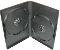 COVER IT coffret pour 2 supports DVD slim 9mm noir (1 of 1)