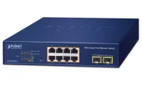 Planet GS-2210-8P2S WEBsmart L2 switch 8x1Gb 2x1Gb SFP 8x PoE 802.3at 120W QoS (1 of 2)