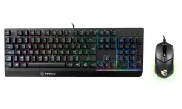 Juego de teclado para juegos MSI con ratón VIGOR GK30 COMBO retroiluminación RGB con cable USB diseño CZ+SK (1 of 1)