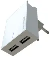 Swissten Netzwerkadapter Smart IC 2X USB 3A Strom + Datenkabel USB Micro USB 1,2 m weiß thumbnail (1 of 2)