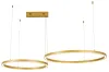 IMMAX NEO FINO NEW SMART pendant light 2 circles 60+80cm 93W gold Zigbee 3.0 TUYA