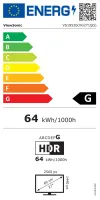 ViewSonic XG271QG 27 дюймов IPS 16:9 2560x1440 240 Гц 1 мс 400 кд м2 G-Sync DP 2xHDMI 3xUSB-A USB-B PIVOT RGB Подсветка thumbnail (9 of 9)