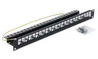 Patch panel modular Triton 19' 1U para no máximo 24 peças com furo keystone 148x175mm cinza (1 of 2)