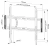 Neomounts WL30-550BL16 Display wall mount 40-75" fixed VESA 600X400 load capacity 70kg ultra thin black thumbnail (6 of 6)