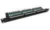 Solarix Patch panel 24x RJ-45 Cat5e UTP z veznim trakom 1U SX24L-5E-UTP-BK-N thumbnail (1 of 3)