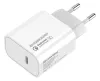 COLORWAY 1x USB-C mains charger 20W 100V-240V White