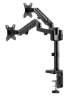 Neomounts DS70-750BL2 Display holder desk bar 17-27" clamp VESA 100X100 load capacity 2x7kg gas piston 2 displays black thumbnail (5 of 7)