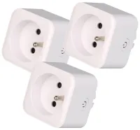 IMMAX NEO LITE SMART Set 3x Smart Indoor Socket v2 with Pin (Type E) Wi-Fi Google Assistant Amazon Alexa TUYA (1 of 4)