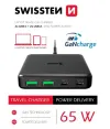 Swissten mini desktop adapter gan 2x usb-c + 2xusb 65w power delivery black thumbnail (3 of 4)