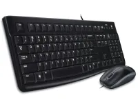 Logitech set MK120 Wired keyboard + mouse USB CZ SK black (1 of 2)