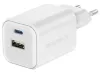 Swissten GAN Power Adapter 1x USB-C 45W PD + 1x USB-A 18W QC White thumbnail (1 of 3)