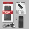 AXAGON box na M.2 SSD EEM2-SBC USB-C USB 3.2 Gen2 kábel 20cm USB-C na USB-A thumbnail (3 of 3)