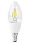 Bulb filiméid faoi stiúir cliste NEDIS E14 Coinneal 5W 230V 400lm 2700K Bán teolaí Dimmable Clear thumbnail (2 of 3)