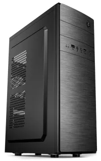 CRONO cabinet Middle Tower D183A without power supply without fans 2x USB 1.1 black (1 of 1)